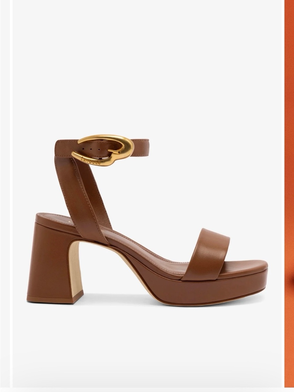 NEW Larroude Platform Block Heel Sandal
